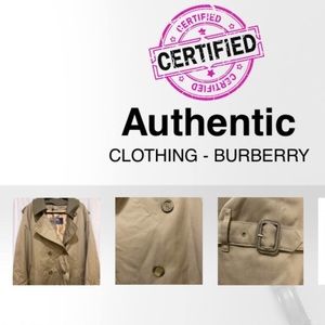 Authentic Burberry trench with lining.